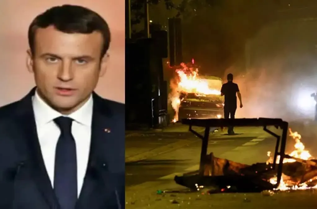 फ्रांस के राष्ट्रपति मैक्रों हुए परेशान, दंगे रोकने नहीं सूझ रहा कोई उपाय