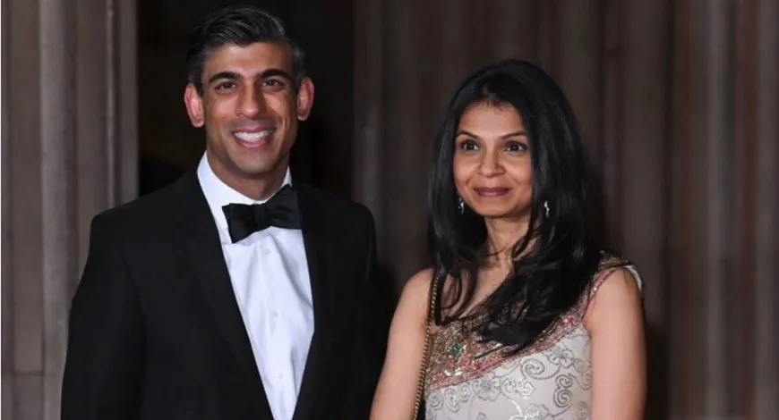 British PM Sunak पत्नी को लेकर फिर चर्चा में