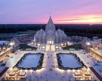 दुनिया में दूसरे सबसे बड़े Hindu temple का न्यू जर्सी शहर में उद्घाटन