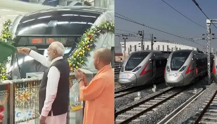 पीएम मोदी ने देश की पहली रैपिड ट्रेन को दिखाई हरी झंडी, बच्चों के साथ NaMo Bharat में किया सफर
