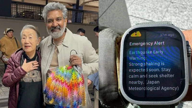 जापान में भूकंप के झटके, बाल-बाल बचे Rajamouli