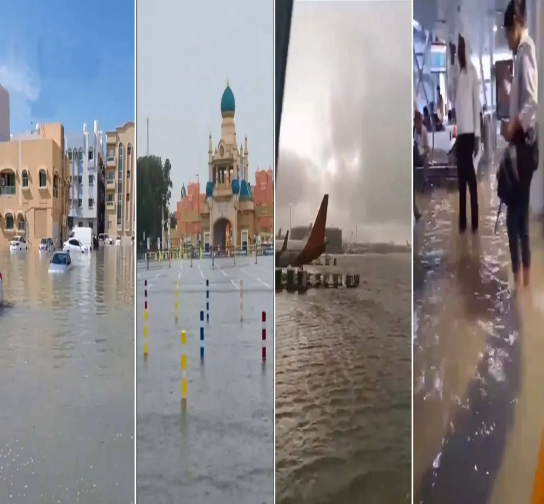 Dubai में बाढ़ ने मचाई तबाही- एयरपोर्ट डूबा, स्कूल कालेज और मेट्रो भी करना पड़े बंद