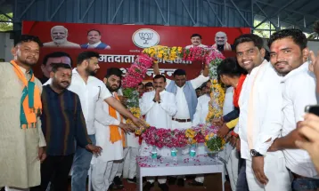 सांसद Vishnudutt Sharma ने राजनगर विधानसभा क्षेत्र के मतदाता एवं कार्यकर्ता अभिनंदन समारोह को संबोधित किया