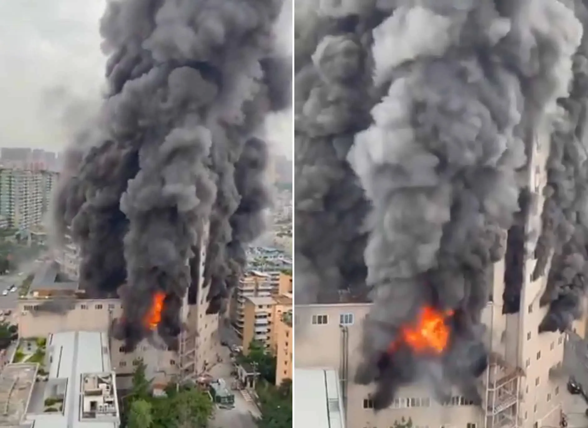 Zigong में शॉपिंग सेंटर में लगी आग, 16 की मौत, कई लापता