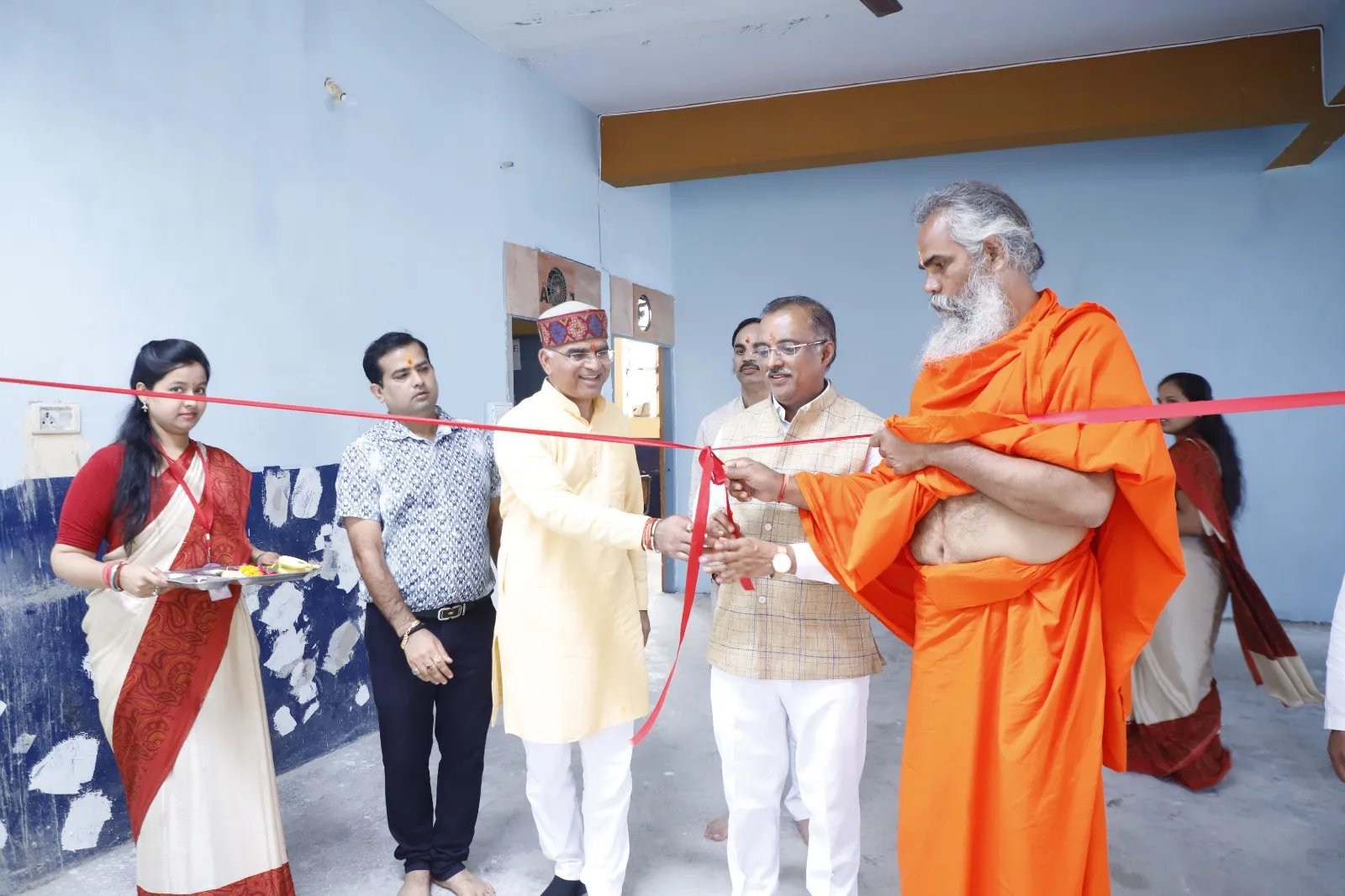 Saraswati Shishu Mandir Chitnis Ki Goth Vidyalaya में आयोजित वातानुकूलित सभागृह, नवीन कक्षा कक्षों के उद्घाटन एवं विद्यालय के प्रवेश द्वार का भूमि पूजन कार्यक्रम संपन्न