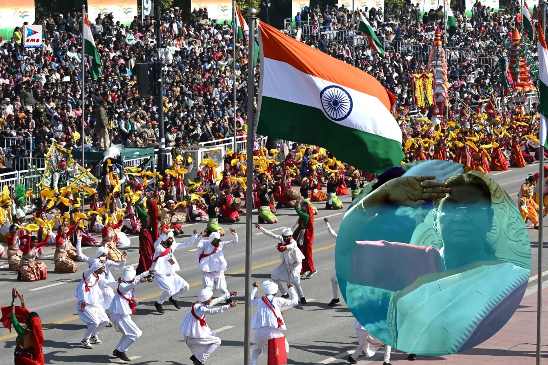 76वें गणतंत्र दिवस के मौके पर कर्तव्य पथ पर President Murmu ने फहराया तिरंगा