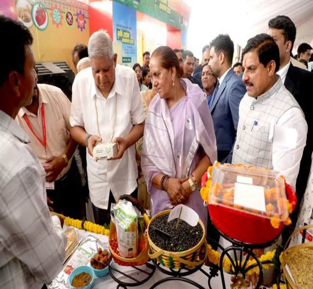 Vice President Dhankhar ने कृषि उद्योग समागम 2025 कृषि प्रदर्शनी का किया शुभारंभ