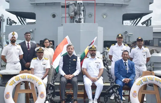मॉरीशस में हाइड्रोग्राफिक मिशन के लिए पहुंचा Sutlej Warship