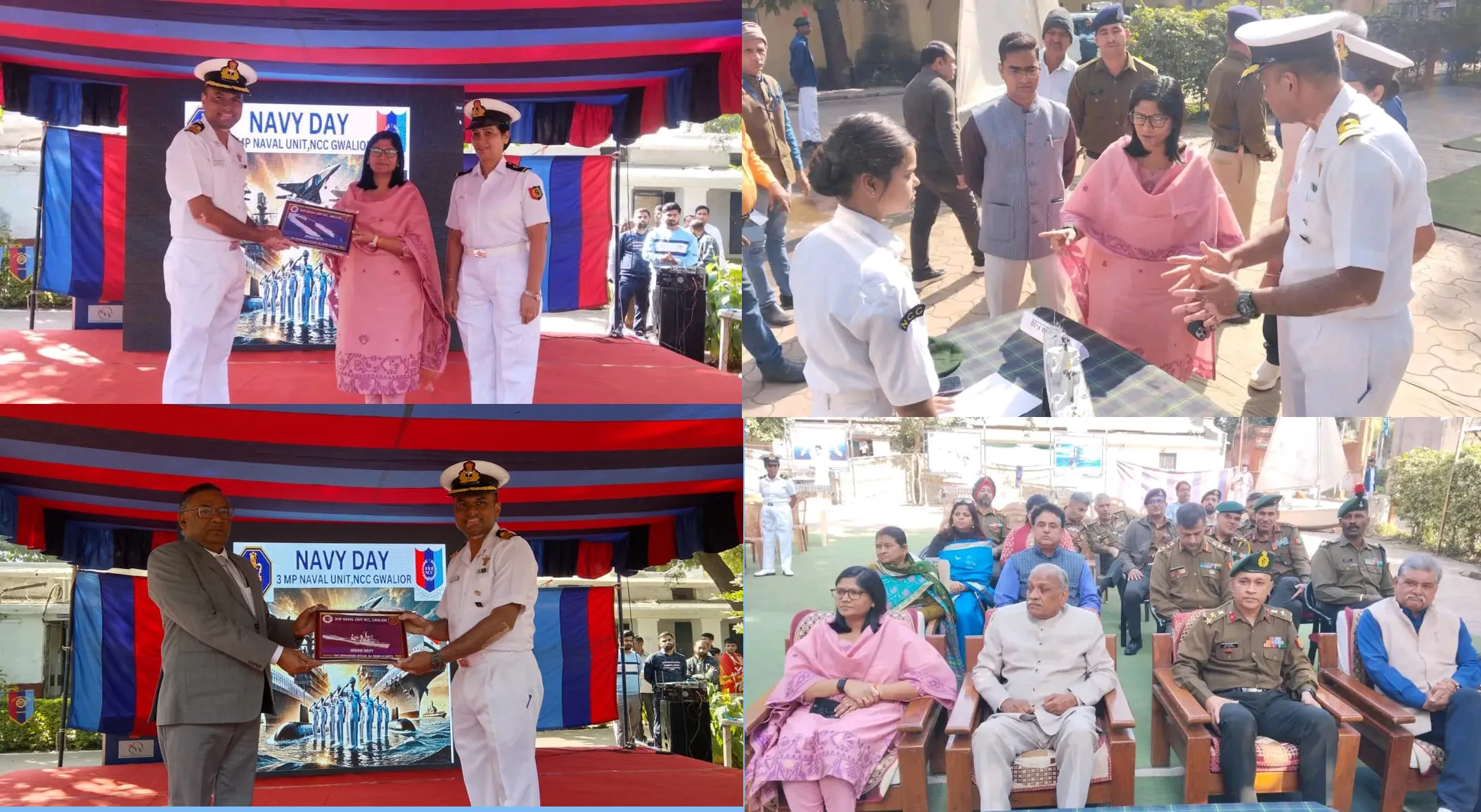 3 एमपी नेवल यूनिट एनसीसी, ग्वालियर द्वारा 04 दिसंबर 2025 को  Navy Day Celebrations का आयोजन
