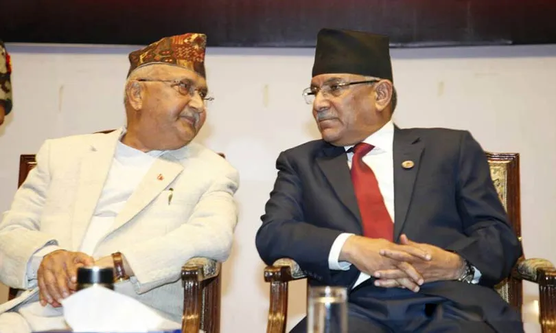 Nepal में दुश्मनी भुलाकर दोस्त बनेंगे  Oli and Prachanda