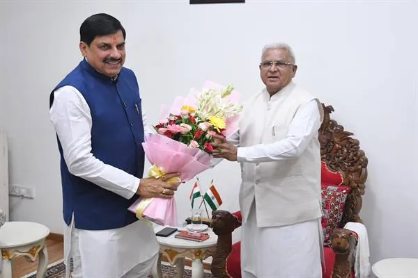 राज्यपाल  पटेल से CM Dr. Yadav ने की सौजन्य भेंट
