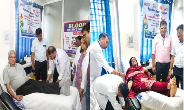 ग्वालियर में कलेक्टर Ruchika Chauhan और संभाग आयुक्त मनोज खत्री ने किया रक्तदान, दिया मानवता की सेवा का संदेश