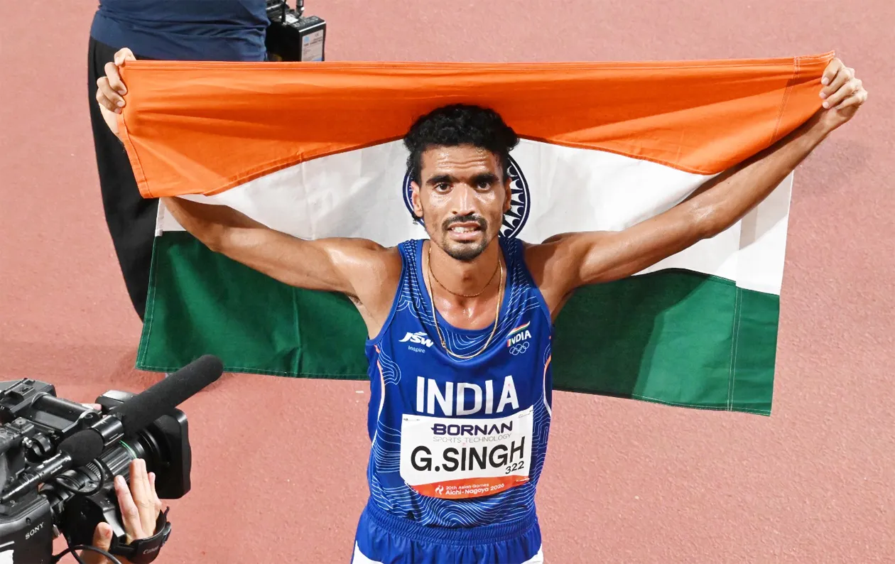एशियाई खेलों में Gulveer ने रजत पदक जीता